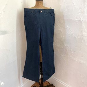 Vintage 70s Wrangler Deadstock Flares Made in USA Dark Wash